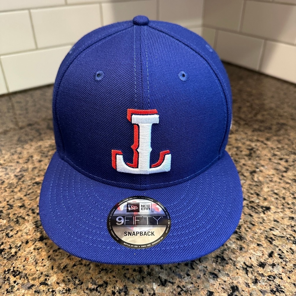 Jacksonville Jumbo Shrimp New Era 9FIFTY Snapback Baseball Cap Royal Blue Wool